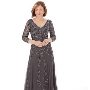 MGNY Plum & Pewter Mother of the Bride/Groom Dress